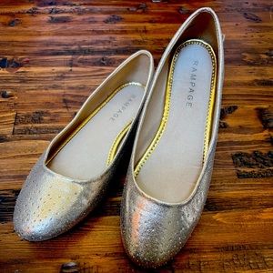 Rampage Gold Sparkle ✨ Flats